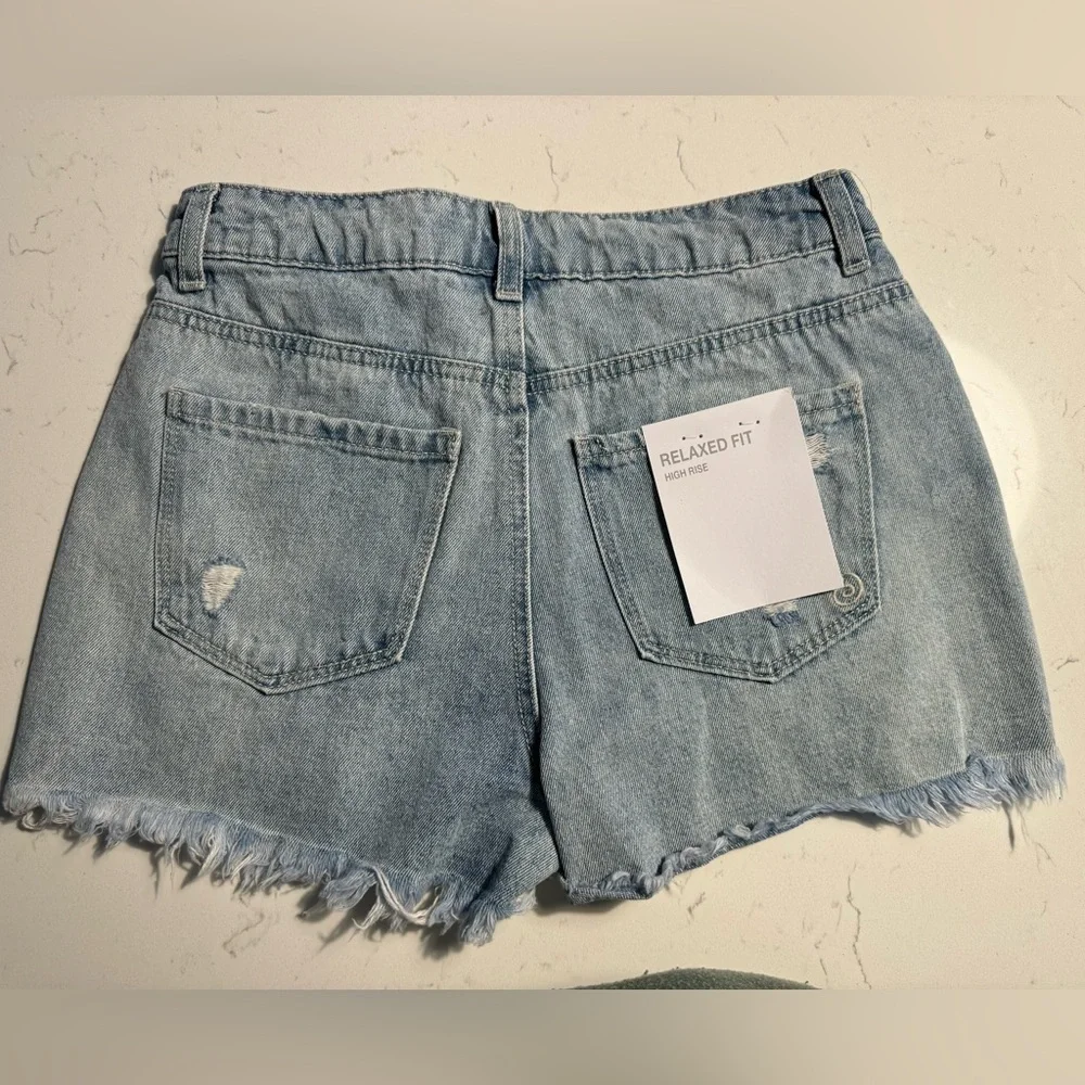 Indigo Rein Rhinestone Fringe Denim Shorts NWT Coastal Cowgirl Festival 7